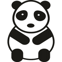 Сидящая панда