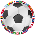 Футбольный мяч и флаги сборных стран участников чемпионата 2018
