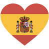 Сердце Флаг Испании (Испанский Флаг в форме сердца)