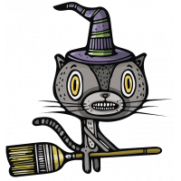 Кот на метле